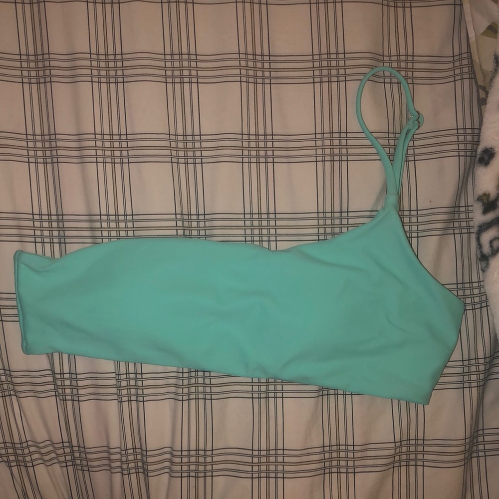 Blue bikini top